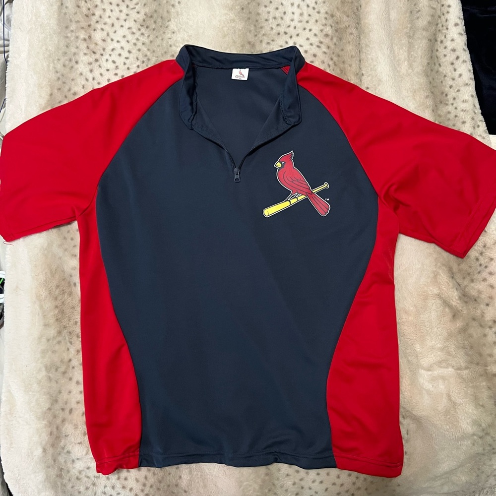 St. Louis Cardinals short sleeve jacket, XL, like new, never worn